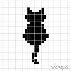 Cat Stitch Pattern, Small Skull Cross Stitch Pattern, Duplicate Stitch Knitting Patterns, Small Cat Cross Stitch Pattern, Small Pixel Grid Crochet, Pixel Drawing Small, Pixel Art Small Cute, Small Pixel Art Grid, Cross Stiches Ideas Easy