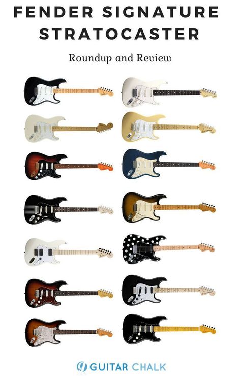 Roundup of Fender signature model Stratocaster electric guitars, https://www.guitarchalk.com/list-fender-stratocaster-signature-models/ #guitar #fender #electricguitars #geartalk Fender Aesthetic, Fender Stratocaster Vintage, Fender Guitars Stratocaster, Guitar Fender, Guitar Books, Music Theory Guitar, Miniature Guitars, Fender Strat, Signature Guitar