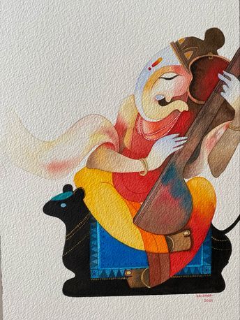 Ganesh Painting, Rangoli Simple, Ganesh Art Paintings, Armband Tattoos, Ganesh Art, Beautiful Art Paintings, Buddha Painting, Ganesha Painting, Ganesha Art