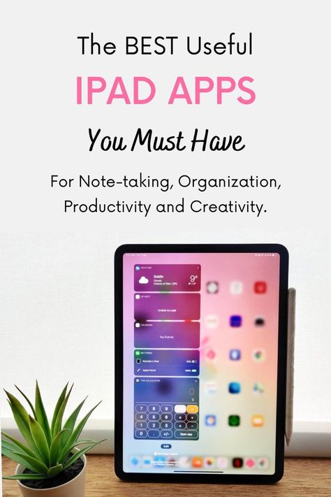 Here are the best iPad Pro apps for creatives and students. These must have apps are useful for note taking, design work and digital journaling. Read about what’s on my iPad here, and get productive! Organisation, Free Ipad Note Apps, Ipad Apps For Organization, Must Have Ipad Apps Student, Ipad Apps For Notes, Journal Apps Ipad Free, Best Apps For Ipad Free, Ipad For Note Taking, Ipad Apps Must Have Organization