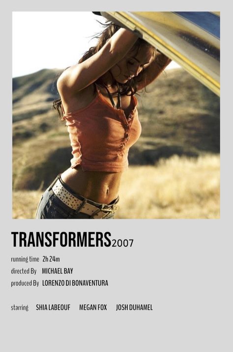 Megan Fox Movies, Early 2000s Movies, 2023 Movies, Transformers Poster, Polaroid Movie Poster, Transformers Film, Girly Movies, Movie Card, Iconic Movie Posters