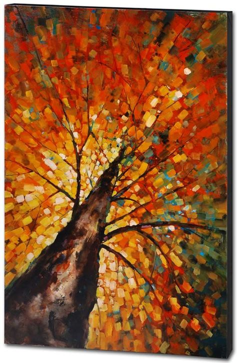 Simple Paintings Canvas Easy Fall Trending November Home Design 8 - Easy Fall Canvas Painting Charcoal Drawings, Boom Kunst, Fall Canvas Painting, Fall Canvas, Soyut Sanat Tabloları, Metal Tree Wall Art, Autumn Painting, Night Painting, Original Wall Art