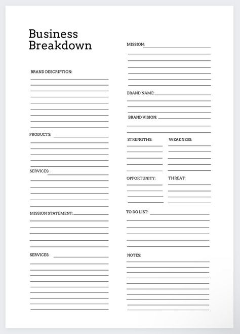 Business Breakdown,business Proposal,business Plan,small Business Planner,business Planner,side Hustle Planner,business Goals,business Plans - Etsy How To Create A Business Plan Entrepreneur, Small Business Documents, Business Journal Ideas Layout, Successful Salon Business, Creating Your Own Business, Small Business Journal Ideas, Jewelry Business Plan, How To Plan A Business, Small Business Planner Template