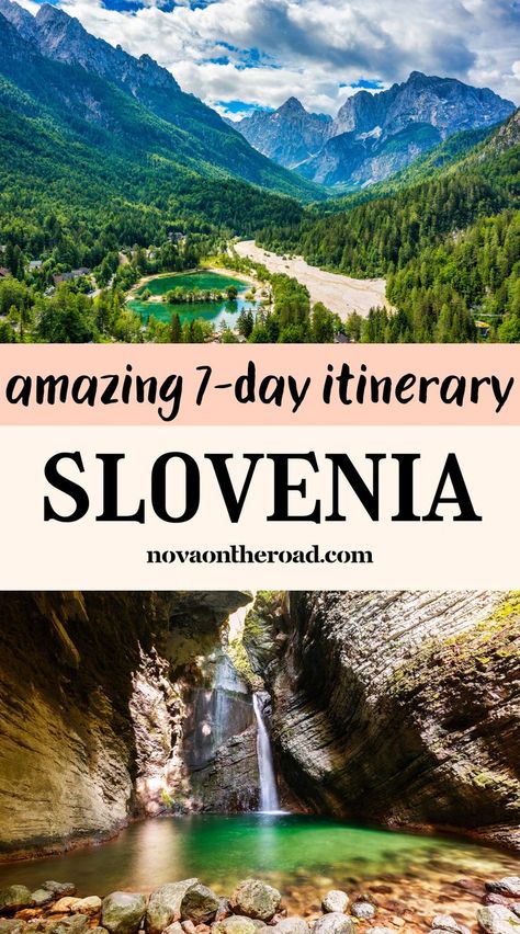 best slovenia road trip itinerary Slovenia National Park, Triglav National Park Slovenia, Slovenia Alps, Slovenia Aesthetic, Slovenia Itinerary, Travel Slovenia, Triglav National Park, Visit Slovenia, Lake Bled Slovenia