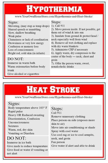 heat stroke and hypothermia Emergency Preparation, First Aid Tips, Basic First Aid, Cpr Training, Emergency First Aid, Emergency Prepardness, Apocalypse Survival, Emergency Care, Medical Knowledge