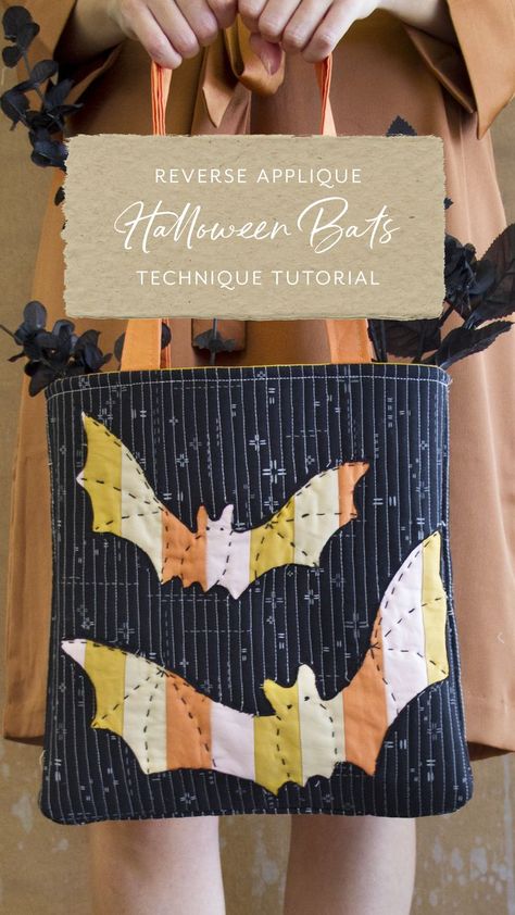 Patchwork, Halloween Sewing Crafts, Halloween Fabric Crafts, Halloween Sewing Projects, Halloween Quilt Patterns, Emprendimiento Ideas, Halloween Applique, Halloween Sewing, Fall Sewing