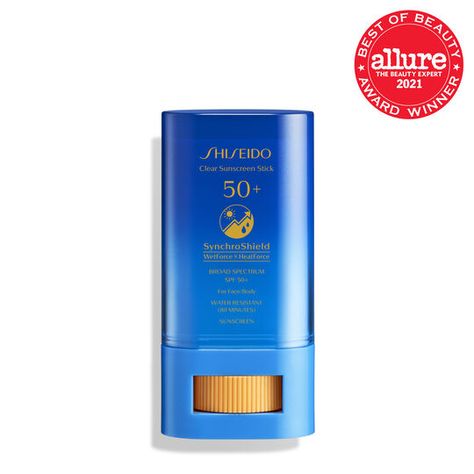 Clear Sunscreen Stick SPF 50+ | SHISEIDO Shiseido Sunscreen, Clear Sunscreen, Spf Foundation, Sunscreen Stick, Body Sunscreen, Eyelash Serum, Facial Skin Care Routine, Face Sunscreen, Body Exfoliator