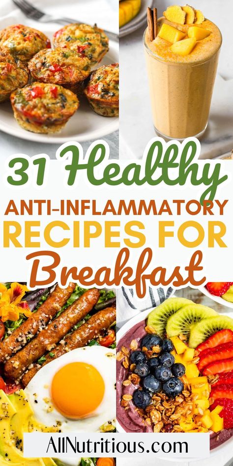 Fuel your day with our nourishing anti-inflammatory breakfasts, perfect for your healthy meal plan! Explore easy breakfast ideas to support your anti inflammatory diet, providing a delicious start to your morning routine. Antiinflammatory Food Meals, Mediterranean Diet For Inflammation, Anti Inflammation Sandwich, Breakfast Ideas For Diabetics Mornings, Low Inflammatory Breakfast, Anti Inflammation Low Carb Recipes, Ant Inflammatory Breakfast, Anti Inflamatory Meals, Holistic Diet Recipes