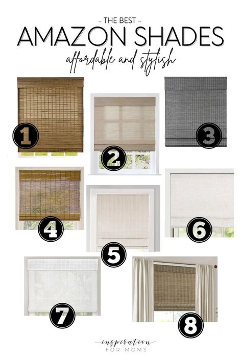 The best Amazon shades! Bamboo, Roman shades, textured shades, and more! Shop all the shades you see here: https://liketk.it/4sX0V #amazonshades #romanshades #windowshades Types Of Window Shades, Amazon Window Shades, Dining Room Blinds Ideas, Window Treatments For French Doors Ideas, Shades For Windows Ideas, Blinds Vs Shades, How To Decorate Windows, Curtains On Small Windows, Shade With Curtains