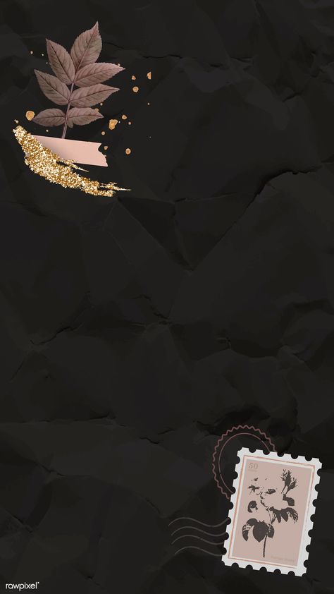 Crumpled paper textured mobile phone wallpaper vector | premium image by rawpixel.com / Adj Black Template Background, Black Paper Texture, Crumpled Paper Textures, Mobile Phone Wallpaper, Template Black, Paper Background Design, Crumpled Paper, Instagram Photo Frame, Instagram Background