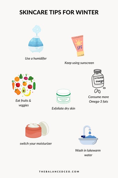 Glow Up For Winter, Winter Care For Dry Skin, Winter Care Tips, Winter Hacks Beauty, Winter Wellness Tips, Fall Skin Care Tips, Winter Glow Up Tips, Winter Skin Care Routine For Dry Skin, Fall Skincare Tips