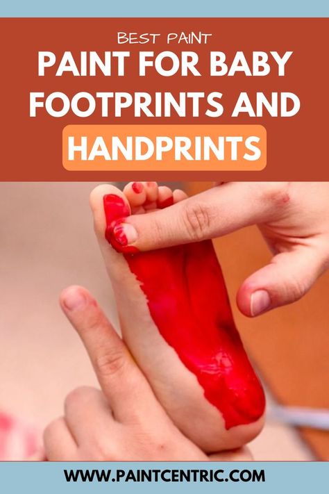 Best paint for baby footprints and handprints Baby Feet Painting Ideas, Baby Painting Ideas, Baby Hand And Foot Prints, Baby Nook, Baby Safe Paint, Baby Footprint Crafts, Baby Footprint Art, Grandparents Day Crafts, Baby Crafts Diy