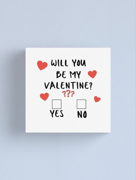 Will You Be My Valentine? Yes or No Checkbox design is perfect for a significant other or, hopefully soon to be. Why not ask them to be your Valentine with this amazing design this February 14th! You never know, it could be a yes. Simply click the link to be taken to my Redbubble shop where you can purchase this card. (design available on many other products). #Redbubble #love #valentine #valentines day #cute #funny #valentines #romance #romantic #humor #boyfriend #girlfriend #valentinegift Valentines Gift Cards Ideas, Valentine Proposal For Boyfriend, Will You Be My Valentine Text Message, Will You Be My Valentines Ideas, Be My Valentine Ideas Will You, Asking For Valentine, Ask Girlfriend To Be Valentine, Will You Be My Client Valentine, Will You Be My Girlfriend Note