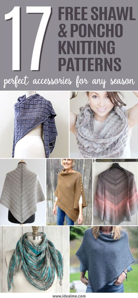 Ponchos, Knitting Patterns Free Shawl, Poncho Knitting Patterns Free, Knitted Poncho Patterns Free, Knitting Free Patterns, Free Knit Shawl Patterns, Poncho Knitting, Knit Shawls, Knitting Patterns Free Sweater