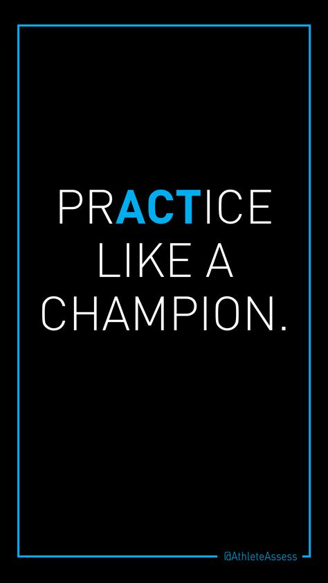 Attitude is everything. Practice (and ACT) like a Champion and you’ll be more likely to become one 🏆🙌🏼 #QuoteOfTheDay #ActLikeAChampion #PracticeIsKey Practice Like A Champion, You Are A Champion Quotes, Champion Mentality Wallpaper, I Am A Champion, Champion Quotes Sports, Champion Mindset Quotes, Champion Quotes Motivation, Business Goals Quotes, Subconscious Reprogramming