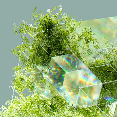 Sustainability • Visualising AI on Behance Nature, Sustainability Artwork, 3d Landscape Design, 3d Nature, Nature And Technology, Nature 3d, Cmf Design, Sustainable Technology, Technology Art