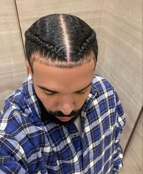 #braids #braidstyles #braidedhair Drake Braids, 360 Waves Hair, Cornrow Braids Men, Braids With Fade, Hair Twists Black, New Braided Hairstyles, Champagne Papi, Natural Hair Men, Drizzy Drake