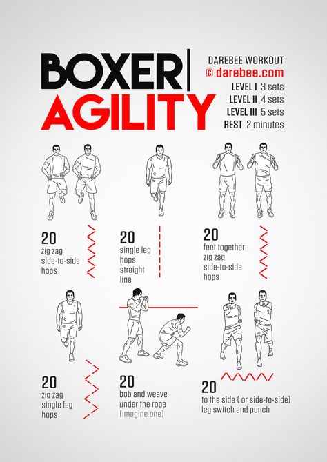 Boxer Agility Workout Concentration - Lower Body Darebee Workout, Boxing Workout Routine, Boxer Workout, Fighter Workout, Agility Workouts, Boxing Training Workout, Boxing Techniques, Workout Man, Trening Sztuk Walki