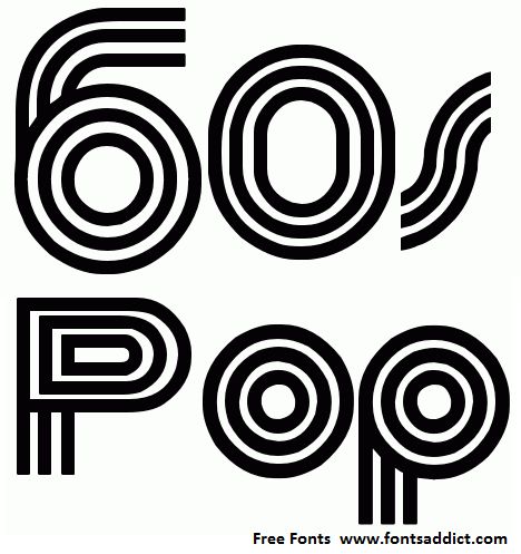 60s Pop Font    Free font downloads for Windows & Mac at fontsaddict.com  http://www.fontsaddict.com/font/60s-pop.html 60s Fonts Typography, 60s Yearbook, 60s Fonts, 1960s Font, 60 Logo, Song Logo, 60s Font, Groovy Fonts, Font Love