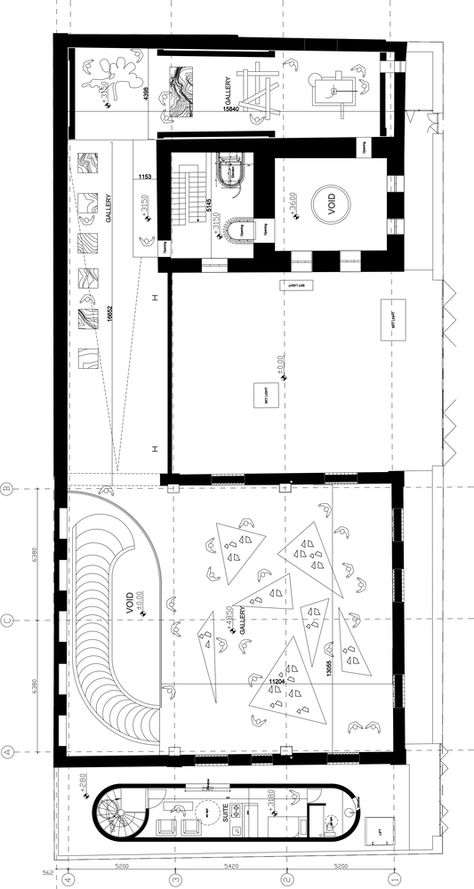 Gallery of Argo Contemporary Art Museum & Cultural Centre / Ahmadreza Schricker Architecture North - ASA North - 39 Contemporary Art Gallery Interior, Art Gallery Plan Architecture, Gallery Plan Architecture, Museum Plan Architecture, Art Gallery Architecture Plan, Cultural Centre Architecture, Art Gallery Floor Plan, Art Gallery Plan, Art Museum Architecture