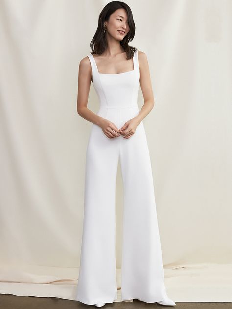 Savannah Miller Fall 2021 Wedding Dress Collection Savannah Miller, Bride Jumpsuit, Wedding Dress Collection, Tailored Clothes, Simple Gowns, Pretty Wedding Dresses, Bridal Jumpsuit, Wedding Jumpsuit, Wedding Dress With Pockets