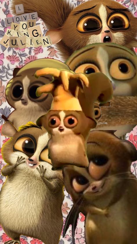 King Julien Tattoo, King Julien Funny, I Love You King Julian, King Julien Wallpaper, Mort Madagascar Wallpaper, Madagascar King Julien, Mort King Julien, Becca Core, Rei Julian