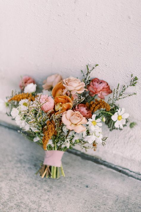 CORI + TONY'S WHIMSICAL RUST WEDDING - Infinity Hospitality Fall Wedding Bouquets Orange And Pink, Fall Peony Wedding Bouquet, Burnt Orange And Pink Bouquet, Rust Wildflower Bouquet, Peony And Wildflower Bouquet, Dusty Rose And Orange Wedding, Whimsical Fall Bridal Bouquet, Orange And Pink Roses Bouquet, Dusty Pink And Orange Wedding