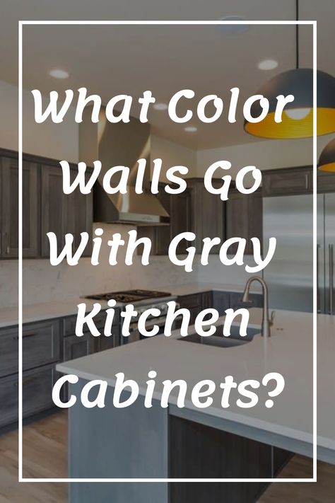 Discover the perfect wall colors to complement your gray kitchen cabinets. From warm neutrals to bold contrasts, find inspiration and create a stunning color scheme for your kitchen. Explore our ideas and transform your space into a stylish and inviting haven. What Color To Paint Kitchen Cabinets With Black Appliances, Trendy Kitchen Cabinets Paint Colors, Pearl Gray Kitchen Cabinets, Kitchen Decor With Grey Cabinets, Gray Cabinets With Gray Walls, Slate Gray Cabinets Kitchen, White Kitchen Walls Grey Cabinets, Wall Color That Goes With Gray Cabinets, Grey Walls For Kitchen