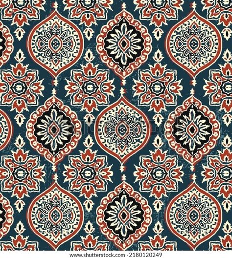 Ajrakh Pattern Block Print Pattern Batik Stock Illustration 2180120249 | Shutterstock Deadpool Drawing, Resist Printing, Pattern Batik, Ajrakh Pattern, Block Print Pattern, Design Pattern Art, Ajrakh Prints, Print Design Art, Batik Art