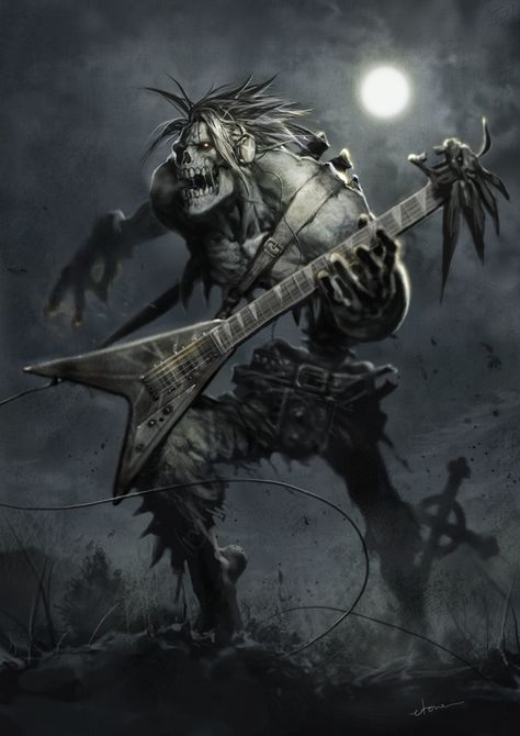 Skull Art, Grim Reaper Art, Heavy Metal Art, Skull Wallpaper, Arte Horror, Video Game Art, Caricatures, Horror Art, Dark Fantasy Art