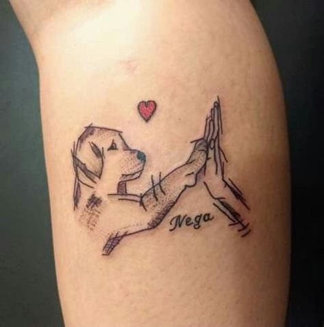 Lost Dog Tattoo, Small Dope Tattoos, Animal Tattoos For Women, Small Cross Tattoos, Small Dog Tattoos, Ma Tattoo, Crazy Tattoos, Pawprint Tattoo, Magic Runes
