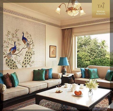 Taj Bengal Drawing Room Table Decor, Simple Drawing Room Ideas, Table Reference, Decor Indian Wedding, Deco Living, Home Decor Indian, Unanswered Questions, Indian Living Rooms, Indian Home Interior