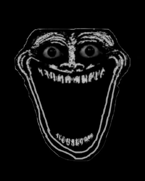 creepy troll face Creepy Sketches, Skeleton Pics, Fb Profile Photo, Images Pop Art, Funny Vines Youtube, Just Friends Quotes, Anime Photo Profile Dark, Scary Photos, Creepy Smile