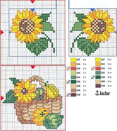 Cross Stitch Sunflower, Small Cross Stitch, Cross Stitch Love, Cross Stitch Needles, Cross Stitch Patterns Flowers, Cross Stitch Bookmarks, Mini Cross Stitch, Cute Cross Stitch, Cross Stitch Cards