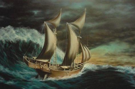 Pinisi painting, Indonesia. Art Paintings, Sailing, Art, Paintings, Sailing Ships, Art Painting, Ships, Quick Saves