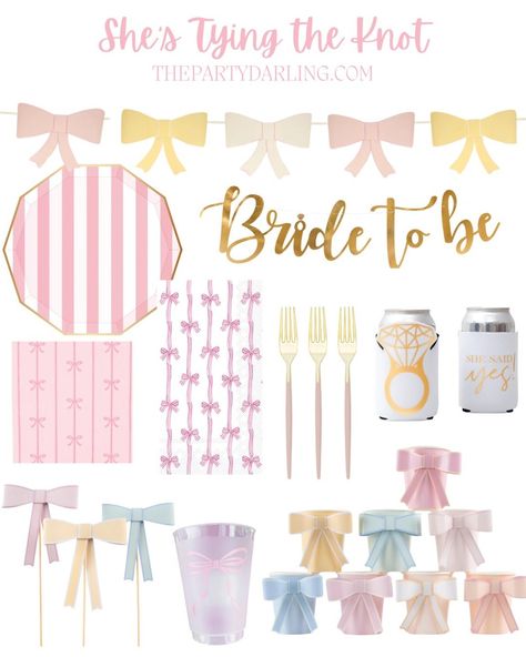 Wedding season is ramping up! 💍 And with that comes the need for fun, creative bachelorette and bridal shower themes! 👰🏼‍♀️ We have put together some fun new themes that we think will dominate the bridal shower / bachelorette scene! 💕 ⚓️Last Toast on the Coast: for all our East Coast girlies, this one's for you! 🎀She's Tying the Knot: there's nothing better than sweet, feminine bow decorations! 🍦She Got Scooped Up: everyone loves ice cream, why not turn it into a bridal shower theme! 🦋A... She's Tying The Knot Bridal Shower Theme, She Tied The Knot Theme, Shes Tying The Knot Bachelorette, Tie The Knot Bachelorette Theme, She’s Tying The Knot Bachelorette Party, Tie The Knot Bridal Shower Ideas, Bow Decorations, Last Toast On The Coast, Bridal Shower Themes