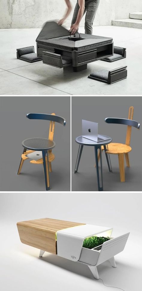 Interesting Table Design, Furniture With Multiple Functions, Innovative Furniture Design Creative, Modular Product Design, Portable Furniture Design, Creative Table Design, Unique Furniture Design Creative, Smart Furniture Design, Hybrid Furniture