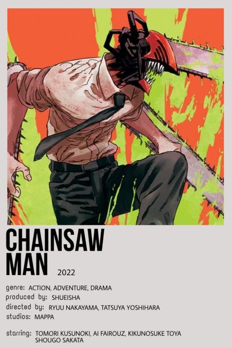 Chainsaw Man | minimalist poster Chainsaw Man Print, Chainsaw Man Manga Cover, Manga Minimalist Poster, Chainsaw Man Cover, Chainsawman Poster, Minimalist Poster Music, Anime Posters Minimalist, Chainsaw Man Poster, Minimalist Poster Anime