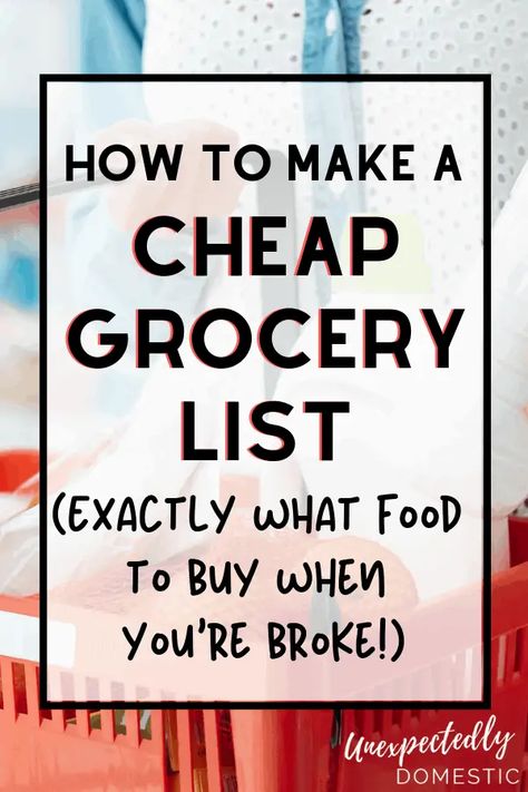 College Grocery List, Grocery List On A Budget, Budget Grocery List, Budget Grocery Shopping, Cheap Grocery List, Grocery Staples, College Grocery, Cheap Meal Plans, Cheap Groceries