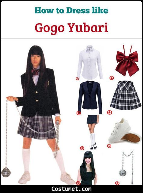 Gogo Yubari (Kill Bill) Costume for Cosplay & Halloween 2021 Go Go Yubari Costume, Kill Bill Gogo Yubari Costume, Gigi Yubari, Tarantino Halloween Costumes, Gogo Yubari Cosplay, Halloween Costumes Kill Bill, Gogo Kill Bill Costume, Anime Costume Ideas Halloween, Halloween Costumes Korean