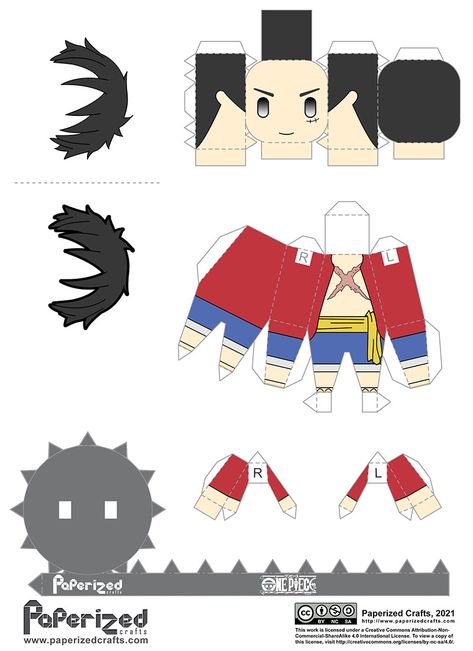 One Piece: Monkey D. Luffy (Timeskip) Paperized | Paperized Crafts Paperized Crafts, One Piece Birthdays, One Piece Monkey D Luffy, Anime Paper, Paper Toys Template, Papercraft Printable, Paper Doll Template, Anime Printables, Papercraft Templates