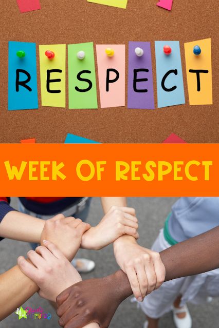 Week of Respect is a week for accepting and celebrating differences while discovering common interests. Check out some ways to incorporate a little R-E-S-P-E-C-T into your lessons! Respect Sel Activities, Respect Middle School Activities, Respect Elementary Activities, Week Of Respect Activities Middle School, Respect For All Week Activities, Respect Week Activities, Respect Activities For Middle School, Respect Assembly Ideas, Week Of Respect Activities Elementary