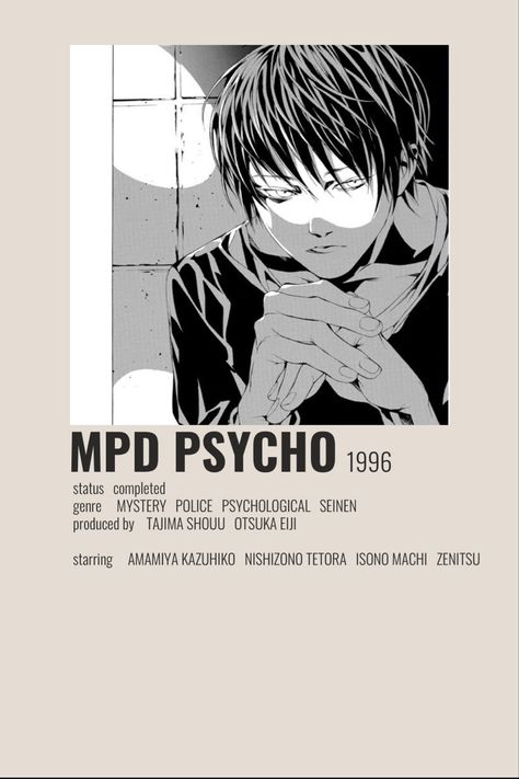 Psychological Manga, Minimalist Anime, Manga Poster, Anime Websites, Anime Tv, Anime Suggestions, Animes To Watch, Good Anime To Watch, Anime Printables