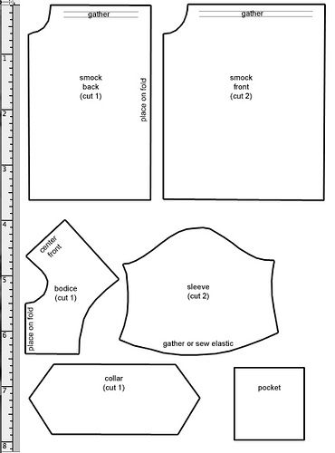 Smock Pattern by Millie, via Flickr -- for a Blythe doll and the link for the pdf file doesn't seem to be working. Heirloom Sewing, High Barbie, Smock Pattern, Smocking Patterns, American Girl Patterns, Ag Doll Clothes, Barbie Patterns, Sewing Dolls, Clothes Patterns