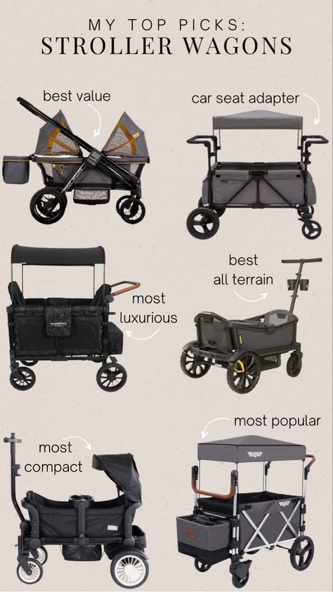 2 Seat Stroller, Jeep Stroller Wagon, Cool Strollers, Wagon Stroller Hacks, Jeep Wagon Stroller, Stroller Wagon Hacks, Stroller Organization, Stroller Aesthetic, Veer Wagon