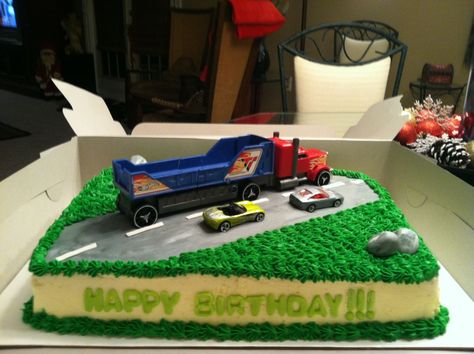 Semi Truck Birthday Cake, Birthday Cake Truck, Truck Birthday Party Cake, Birthday Cake Monster Truck, Jack Daniels Birthday Cake, Semi Truck Birthday Party, Dump Truck Birthday Cake, Semi Truck Cakes, Monster Truck Birthday Cake