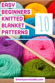 Beginner Knitting Blanket, Easy Blanket Knitting Patterns, Knitting Blankets, Easy Knit Blanket, Knitting Projects Blanket, Easy Baby Knitting Patterns, Intermediate Knitting Patterns, Make Gifts, Advanced Knitting