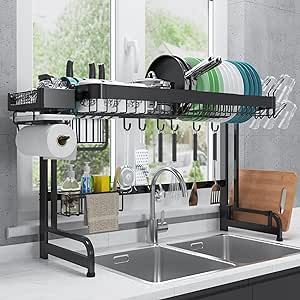 Kitchen Sink Drying Rack, Over Sink Dish Drying Rack, Sink Dish Drying Rack, Caddy Basket, Sink Drying Rack, Kitchen Countertop Organization, Kitchen Shelves Organization, Above Sink, Kitchen Sink Organization