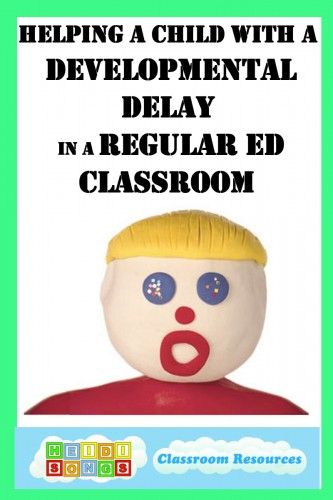 Helping a Child with a Developmental Delay in a Regular Ed Classroom- EXCELLENT Post- a must read! Developmental Delays, Global Developmental Delay Activities, Developmental Delay Activities, Global Developmental Delay, Ed Classroom, Teaching Safety, Language Delay, Special Education Activities, Special Educational Needs