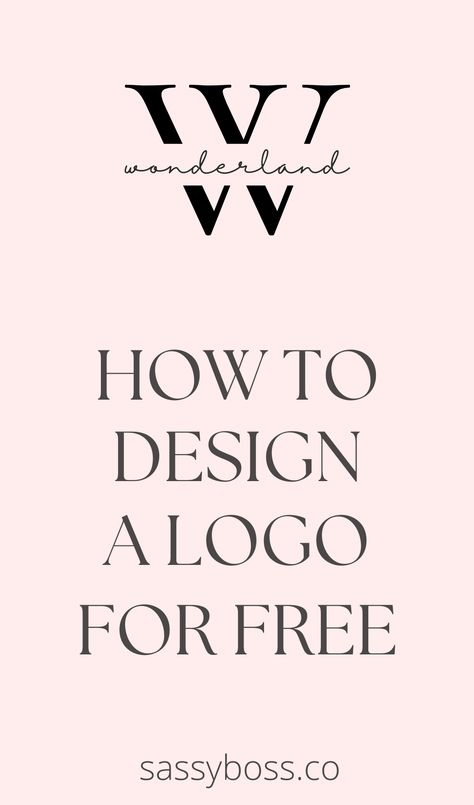 Are you starting a blog or online business and you want to design a logo on a budget? Follow this tutorial and learn how to create a logo for free. With tips to create a brand and branding tips for your website! Simple Business Logo Ideas, Free Logo Design For Clothing Brand, Brand Logo Design Ideas Creative, Logo Design On Canva, Design A Logo Free, Create Logo Design Free, How To Create A Logo, Clothing Logo Design Ideas Brand Identity, Branding Design Logo Clothing